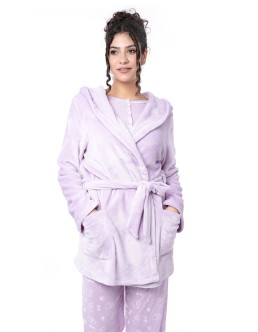 Robe de chambre lilas